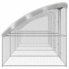 Cage à poules 4 pcs Argenté 800 x 200 x 200 cm Acier et PE 644292644292