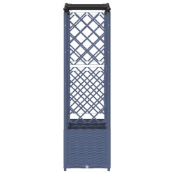 Lit Élevé avec Treillis et Toit Gris 164 x 40 x 138 cm PP 644294644294