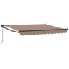 Auvent rétractable Taupe 5 x 3 m 100% Polyester et Aluminium 644295644295