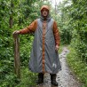 Poncho de pluie 2-en-1 avec capuche Gris et orange 644298644298