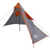 Poncho de pluie 2-en-1 avec capuche Gris et orange 644298644298