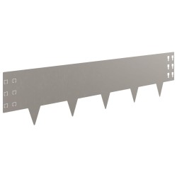 Bordure de Pelouse 20 pcs 100 x 25 cm Acier Rouillé 644306644306