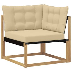 Ensemble de canapés d'extérieur 6 pcs Blanc et Beige 644312644312