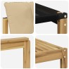 Ensemble de canapés d'extérieur 6 pcs Blanc et Beige 644313644313