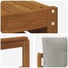 Ensemble de canapés d'extérieur 5 pcs Gris Naturel et Clair 644318644318