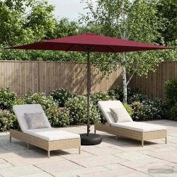 Parasol de jardin avec base 200 x 300 cm Polyester 644324644324
