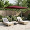 Parasol de jardin avec base 200 x 300 cm Polyester 644324644324