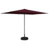 Parasol de jardin avec base 200 x 300 cm Polyester 644324644324