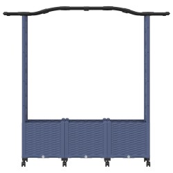 Lit Élevé avec Treillis et Toit Gris 164 x 40 x 144 cm PP 644326644326