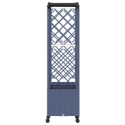 Lit Élevé avec Treillis et Toit Gris 164 x 40 x 144 cm PP 644326644326