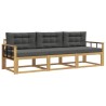 Ensemble de canapés d'extérieur 3 pcs Blanc et anthracite 644328644328