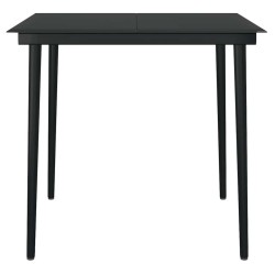 Ensemble à manger de jardin coussins 3 pcs Résine tressée Verre 644347644347