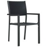 Ensemble à manger de jardin 9 pcs Noir 644352644352