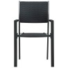 Ensemble à manger de jardin 9 pcs Noir 644352644352
