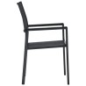 Ensemble à manger de jardin 9 pcs Noir 644352644352