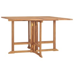 Ensemble à manger d'extérieur pliable 5 pcs Bois solide de teck 644354644354