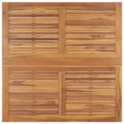 Ensemble à manger d'extérieur pliable 5 pcs Bois solide de teck 644354644354