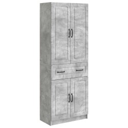 Ensemble de Meubles 2 pcs Gris béton Bois d'ingénierie 644361644361