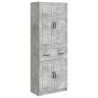 Ensemble de Meubles 2 pcs Gris béton Bois d'ingénierie 644361644361