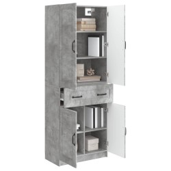 Ensemble de Meubles 2 pcs Gris béton Bois d'ingénierie 644361644361
