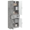 Ensemble de Meubles 2 pcs Gris béton Bois d'ingénierie 644361644361