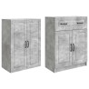 Ensemble de Meubles 2 pcs Gris béton Bois d'ingénierie 644361644361