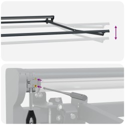 Auvent rétractable Sable 4 × 3 m Polyester et Aluminium 644362644362