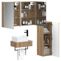 Ensemble de mobilier de salle de bain 4 pc Chêne artisanal 644378644378