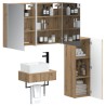 Ensemble de mobilier de salle de bain 4 pc Chêne artisanal 644378644378