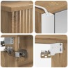 Ensemble de mobilier de salle de bain 4 pc Chêne artisanal 644378644378