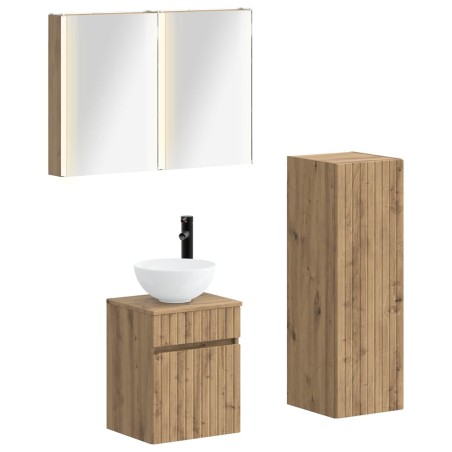 Ensemble de mobilier de salle de bain 4 pc Chêne artisanal 644382644382
