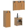 Ensemble de mobilier de salle de bain 4 pc Chêne artisanal 644382644382