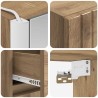 Ensemble de mobilier de salle de bain 4 pc Chêne artisanal 644382644382