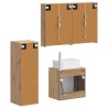 Ensemble de mobilier de salle de bain 4 pc Chêne artisanal 644383644383