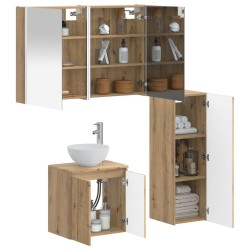 Ensemble de mobilier de salle de bain 4 pc Chêne artisanal 644385644385