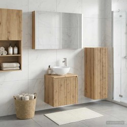 Ensemble de mobilier de salle de bain 4 pc Chêne artisanal 644385644385
