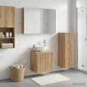 Ensemble de mobilier de salle de bain 4 pc Chêne artisanal 644385644385