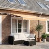 Auvent rétractable électrique Sable 100% Polyester et Aluminium 644394644394