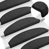 Tapis d'escalier auto-adhésifs 15 pcs Anthracite 644395644395