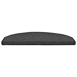 Tapis d'escalier auto-adhésifs 15 pcs Anthracite 644395644395
