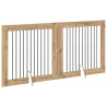 Porte de chien pliable avec supports 2 pcs Chêne artisanal 644396644396