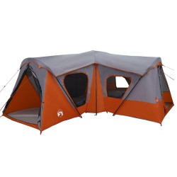 Tente familiale Gris et orange 610 x 610 x 210 cm 644397644397