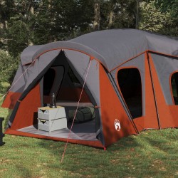 Tente familiale Gris et orange 610 x 610 x 210 cm 644397644397