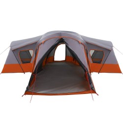 Tente familiale Gris et orange 610 x 610 x 210 cm 644397644397