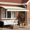 Auvent rétractable électrique Crème et Anthracite 3,5 x 2,5 m 644399644399