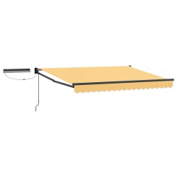 Auvent rétractable électrique Sable 100% Polyester et Aluminium 644403644403