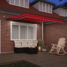 Auvent rétractable Rouge 300 x 250 cm Polyester 644405644405