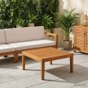 table Bois d'Acacia Massif Naturel 60 x 60 x 30 cm 644406644406
