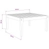 table Bois d'Acacia Massif Naturel 60 x 60 x 30 cm 644406644406