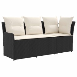 Sofa de jardin avec accoudoirs et sofa d'angle 2 Pièce Rotin PE 644407644407